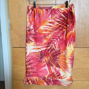 Tropical Print Skirt